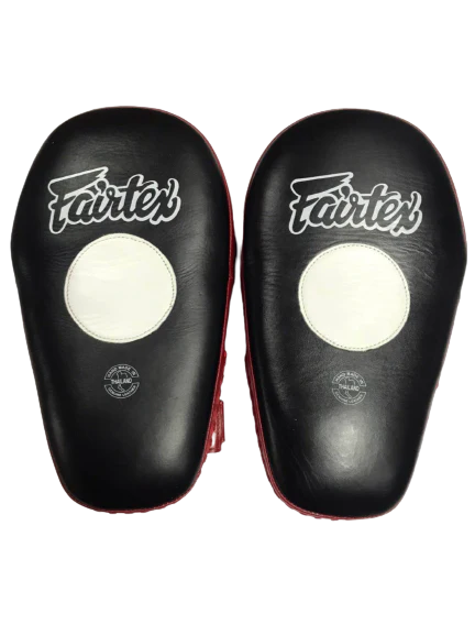 Fairtex Focus, Hybrid Mitts Pro Angular FMV8 Black Red - Image 2