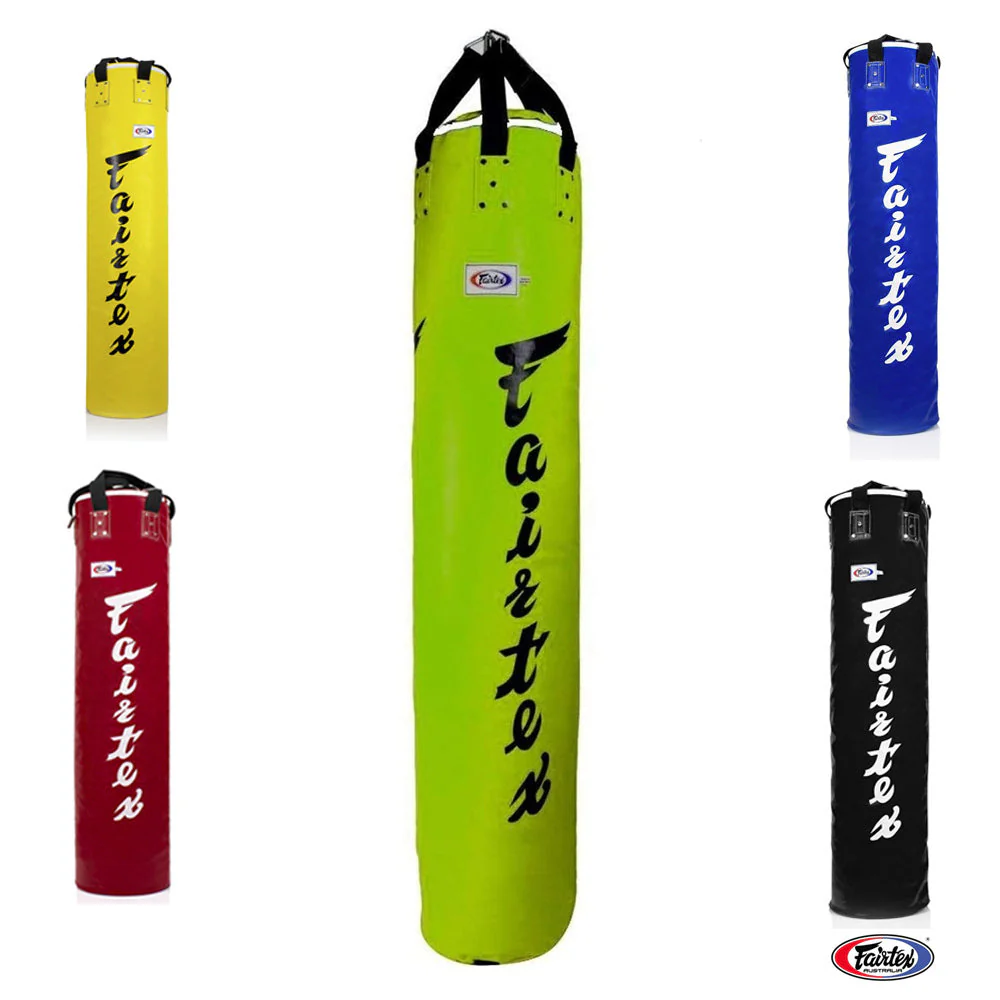 Fairtex Heavy Bag Sandbag 4ft Syntek Leather HB5 Green - Image 2